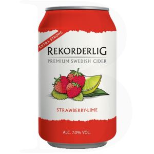 Rekorderlig Strawberry-Lime EXTRA STRONG mit Pfand 24x0,33l