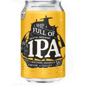 Brutal Brewing A Ship full of IPA mit Pfand 24x0,33l