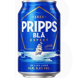 Pripps Blå Export mit Pfand 24x0,33l
